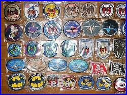 USAF 44th TFS TACTICAL FIGHTER SQUADRON & FS FIGHTER SQUADRO PATCH LOT of 100
