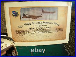 USAF 456th Strategic Aerospace Wing 1968-70 Flight Helmut And 50 Plus Signitures