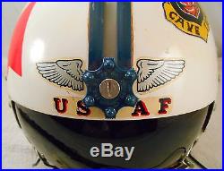 USAF 460th Fighter Interceptor Squadron Pilot Helmet withOXYGEN MASK (GREAT FIND)