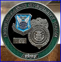 USAF AFOSI Surveillance Specialty Team Challenge Coin #158 We Walk Amongst You