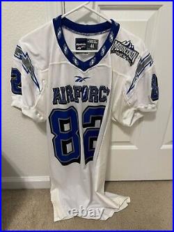 USAF AIR FORCE ACADEMY FALCONS GAME USED Reebok FOOTBALL JERSEY