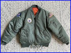 USAF AUXILIARY CIVIL AIR PATROL FLYERS JACKET 62 WISCONSIN VINTAGE Small Medium