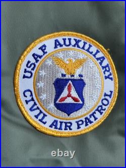 USAF AUXILIARY CIVIL AIR PATROL FLYERS JACKET 62 WISCONSIN VINTAGE Small Medium