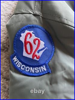 USAF AUXILIARY CIVIL AIR PATROL FLYERS JACKET 62 WISCONSIN VINTAGE Small Medium