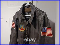 USAF Air Combat Command Leather Jacket
