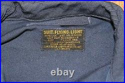 USAF Air Force Flight Suit 1950's Original Suit, Flying, Mans Very Light Med Reg