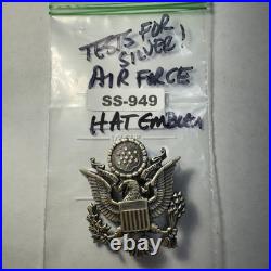 USAF Air Force Hat Emblem Eagle Tests for Silver SS-949