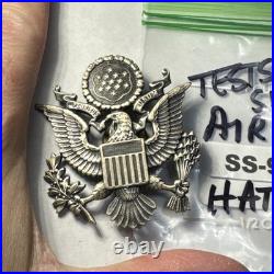 USAF Air Force Hat Emblem Eagle Tests for Silver SS-949