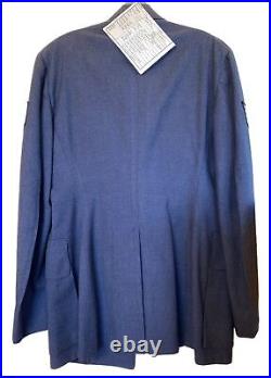 USAF Air Force Jacket 40L Men Staff Seargeant Wool Military Uniform Vintage Blue