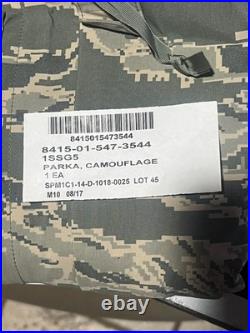 USAF Air Force Jacket Large Regular Parka All Purpse Tiger Stripe Gortex Tennier