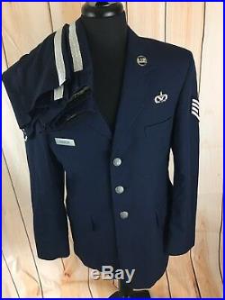 USAF Air Force Mens Dress Uniform Jacket 41L Trousers 32L