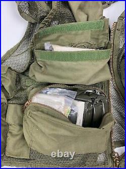 USAF Army Aircrew Pilot SRU-21/P Mesh Survival Vest with First Aid Contents