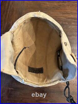 USAF B-52 BOMBER PILOT COLD WAR MB-3 LEATHER PROTECTIVE FLYING HELMET Sz SMALL