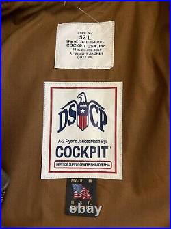 USAF Cockpit Type A-2 US Air Force Flight Jacket Leather USA Size 52 L NEW DCSP