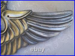 USAF Command Pilot Wings Metal Wall Plaque