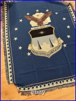 USAF Department of the Air Force Official Seal 70 X 52 Tapestry Throw- NEW