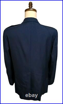 USAF Dress Blue Jacket Ribbons Medals VTG 1997 National Guard Size 44 Reg VTG