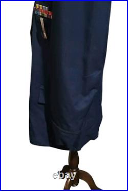 USAF Dress Blue Jacket Ribbons Medals VTG 1997 National Guard Size 44 Reg VTG