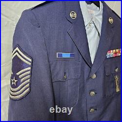 USAF Dress Uniform Vintage SMSgt With Minuteman Defense Pin