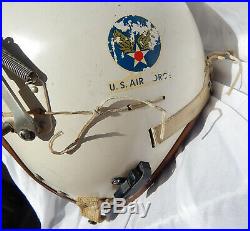 USAF F-101 Combat Pilot Helmet Type P-4B, Large, 62nd Fighter Squadron, Complete
