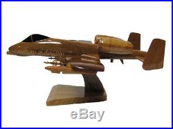 USAF Fairchild Republic A-10 Warthog Thunderbolt II Wooden Wood Replica Model