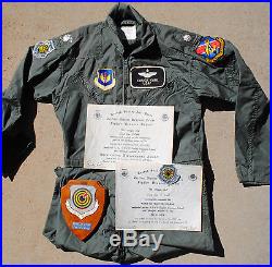 USAF Fighter Pilot Instructor Flight Suit CMU-27/P, Patches and Documents