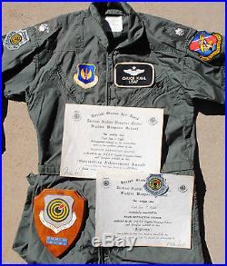 USAF Fighter Pilot Instructor Flight Suit CMU-27/P, Patches and Documents