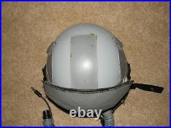 USAF Gentex HGU-55 Fighter Pilot Combat Edge Helmet, Oxygen Mask, Comms Mic