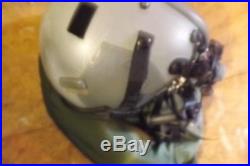 USAF HGU 55/P Large Flight Helmet with air mask and microphone