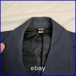 USAF Ike Jacket Mens Size 44lL Blue US Air Force Coat Dress Uniform Wool 40s 50s