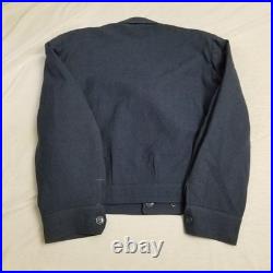 USAF Ike Jacket Mens Size 44lL Blue US Air Force Coat Dress Uniform Wool 40s 50s