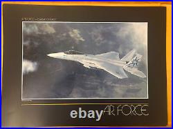 USAF Lithograph Series Set Number 37 12- 17 X 23 Pictures Org Sleeve