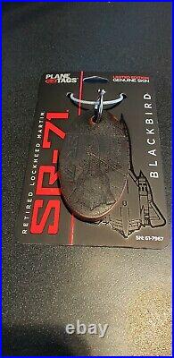 USAF Lockheed SR-71 Blackbird Tail #17967 Genuine Plane Skin Bag Tag Planetags