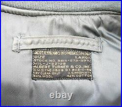 USAF MA-1 Flight Jacket LARGE Size 1950s Albert Turner & Co. & In Fine Condition