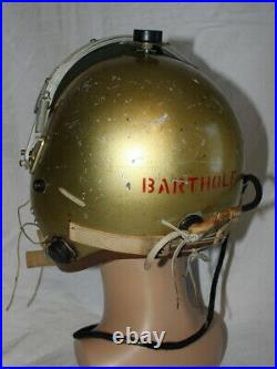 USAF MB-4 Flight Helmet Named Vietnam War Pilot 1957 P-4A LARGE F-4 F-100 F-101