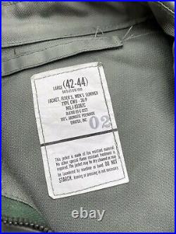 USAF Men's Summer Flyers Jacket CWU-36/P Large (42-44) Sage Green with Patches