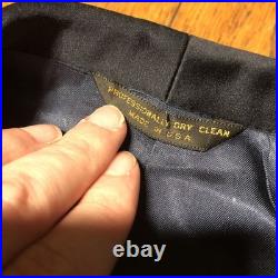 USAF Mess Dress Uniform Jacket 43R Pants 36S Air Force Navy Blue Poly Wool Blend