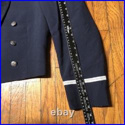 USAF Mess Dress Uniform Jacket 43R Pants 36S Air Force Navy Blue Poly Wool Blend