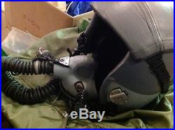 USAF Military Flighter Pilot Helmet with Oxygen Mask with Carry Bag
