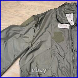 USAF Military Mens Summer Flyer's Jacket Fire Resistant Type CWU-36/P Sz L 42-44