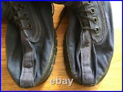 USAF Mukluk Shoes, N-1A, Rare, Blue, Boots, Medium, Korean War, Bristolite, NICE