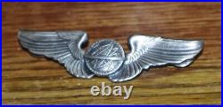 USAF Navigator Wings WW2 Sterling 3 Pin Badge Army Air Force WWII
