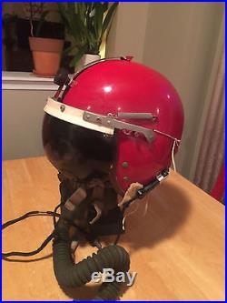 USAF P-4B Gentex Pilot Flight Helmet with Oxygen Mask 1950's Size Large