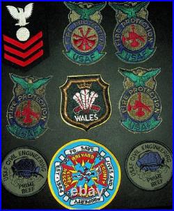 USAF Patch Lot of 26 United States Air Force 380CES Civil Engineering 7020th
