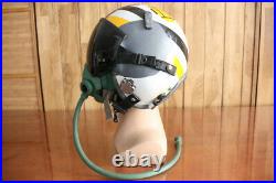 USAF Pilot Flight Helmet HGU-55/P Black Sun visor, Oxygen mask