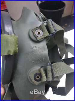USAF Pilot Oxygen Mask Biological & Chemical Protection MFG Scott 1980/81/82
