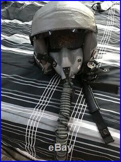 USAF Pilot's HGU-55/P Flight Helmet Large & MBU-12/P Oxygen Mask Medium
