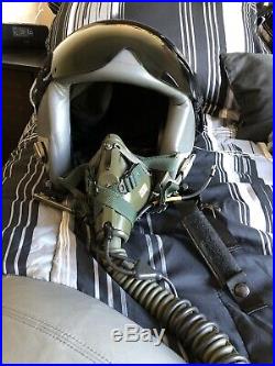 USAF Pilot's HGU-55/P Flight Helmet X-Large & MBU-5/P Oxygen Mask Regular Narrow