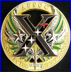 USAF Special Operations Command AFSOC Deputy Commander Brand X Challenge Coin