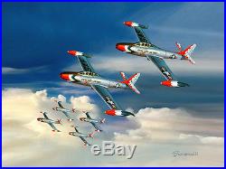 Usaf Thunderbirds Vintage Early Flight Helmet Aerobatic Flight Team N/r
